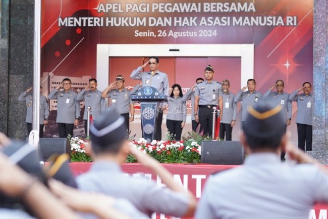 Menkumham: Mari Berikan Kontribusi Demi Kemajuan Kemenkumham