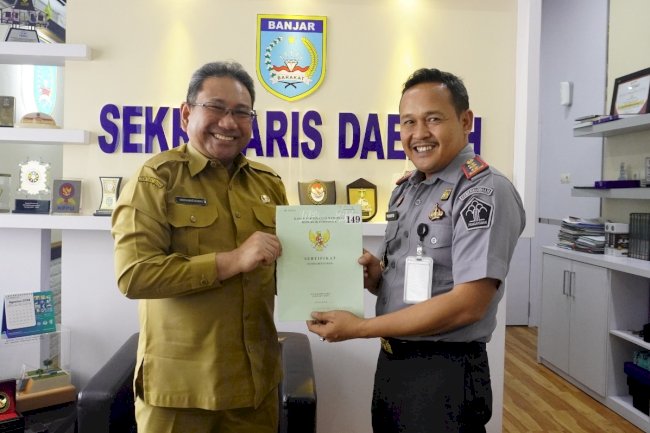 Lapas Narkotika Karang Intan Terima Hibah Tanah dari Pemkab Banjar