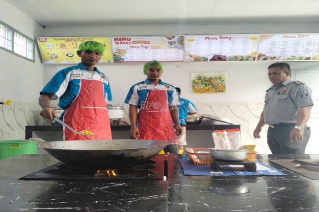 Dapur Sehat Lapas Tanjungpandan Prioritaskan Kualitas Makanan Warga Binaan