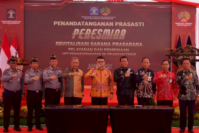 Plt. Dirjenpas Resmikan Revitalisasi Sarana Prasarana Pelayanan dan Pembinaan UPT Pemasyarakatan Se-Priangan Timur