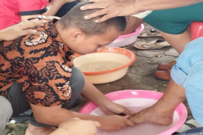 Basuh Kaki Ibu, Cara LPKA Medan Bangun Harmoni Ibu dan Anak