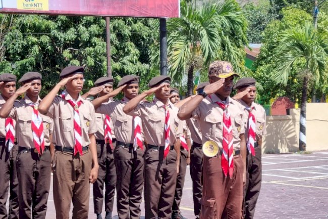 Pramuka Lapas Kalabahi Tunjukkan Performa Terbaik pada LKBB Kapolres Cup VI 