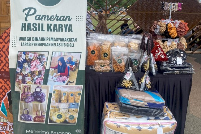 Lapas Perempuan Sigli Pamerkan Produk Warga Binaan di Bazar Kemilau Pidie