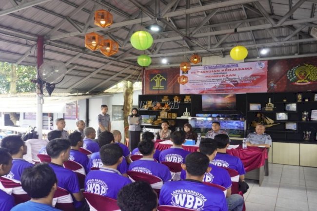 Gandeng LKP Bee World Banjarbaru, Lapas Narkotika Karang Bekali Warga Binaan Keterampilan Menjahit