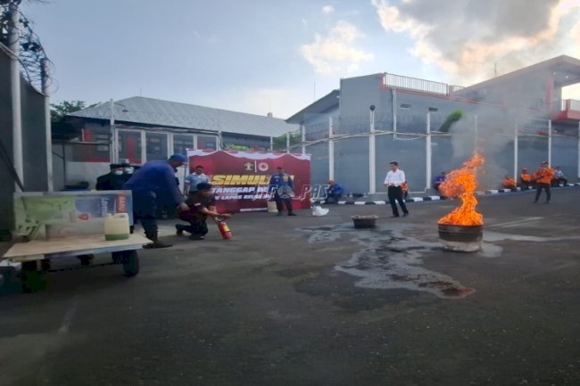 Lapas Banjar Gandeng BPBD dan Damkar Kota Banjar Gelar Mitigasi Bencana