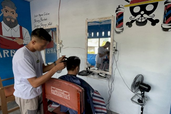 Tingkatkan Kemandirian Warga Binaan, Lapas Tahuna Buka Barbershop