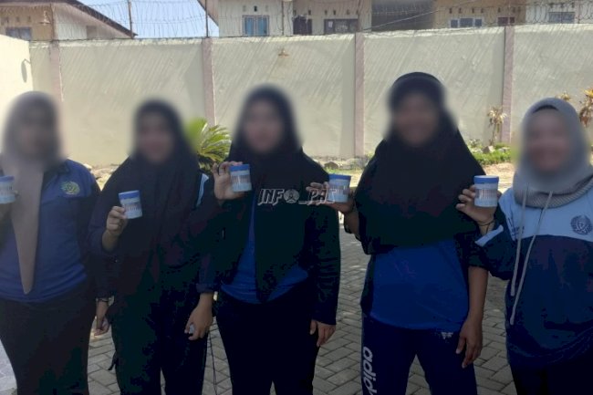 Peserta Rehabilitasi Sosial di Lapas Perempuan Sungguminasa Jalani Tes Urine Akhir