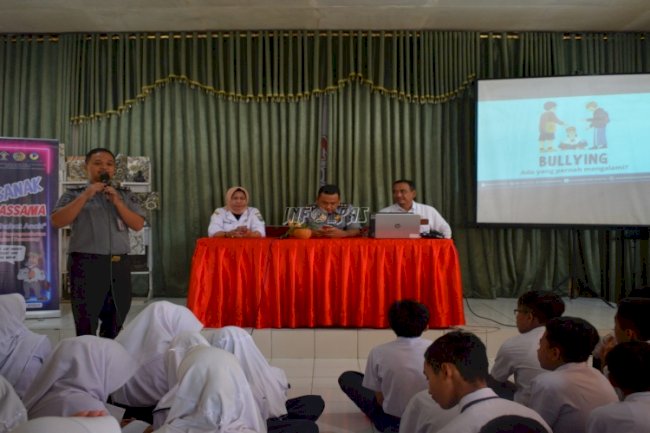 Melalui ‘Sanak Bassama’, Bapas Semarang Gelar Penyuluhan Bahaya Tawuran di SMPN 1 Sumowono