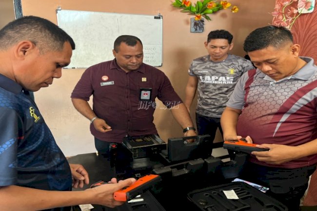 Tinjau Sarpras dan Pembinaan, Lapas Manokwari Sambut Tim Monev Kanwil Papua Barat