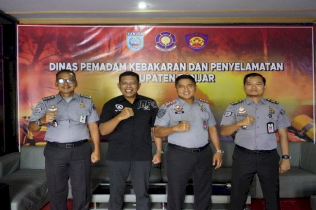 Sambangi Dinas Damkar Kab. Banjar, Lapas Narkotika Karang Intan Agendakan Pelatihan Penanggulangan Kebakaran
