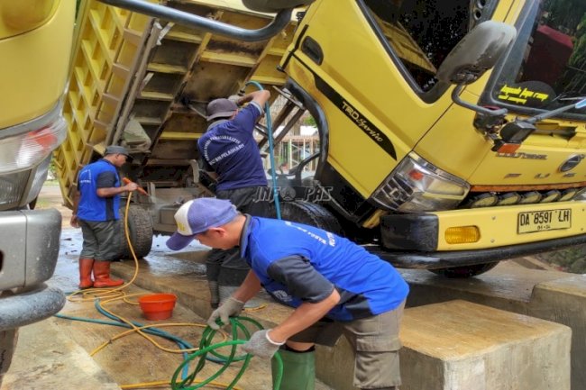 Layanan Cuci Mobil dan Motor di Rutan Pelaihari Diminati Banyak Masyarakat