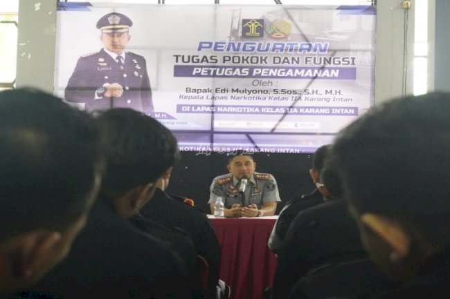 Kalapas Narkotika Karang Intan Tegaskan Pentingnya Integritas dalam Berkinerja