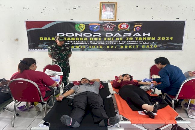 Lapas Palangka Raya Ambil Bagian dalam Kegiatan Donor Darah HUT Ke-79 TNI