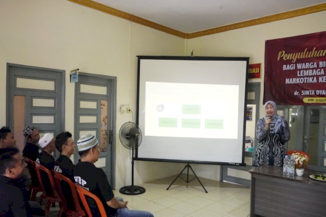 Warga Binaan Lapas Narkotika Karang Intan Terima Penyuluhan Kesehatan Jiwa