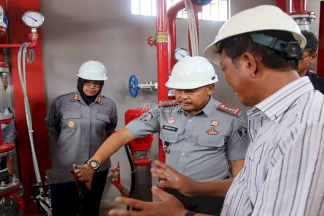 Lapas Palangka Raya Gelar Pelatihan Mitigasi Risiko Kebakaran
