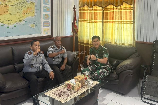 Sinergi Tusi Pemasyarakatan, Kalapas Namlea Sambangi Kodim 1506 Namlea 