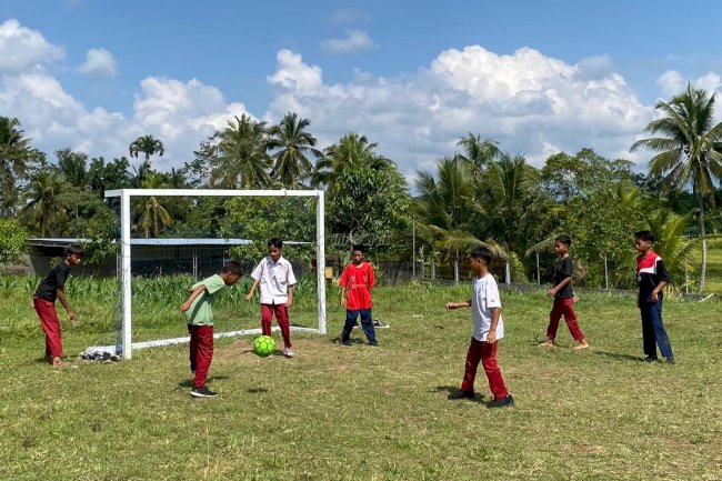 Edukasi dan Pelayanan Ramah Anak, Lapas Terbuka Lombok Tengah Berikan Ruang Olahraga bagi Siswa