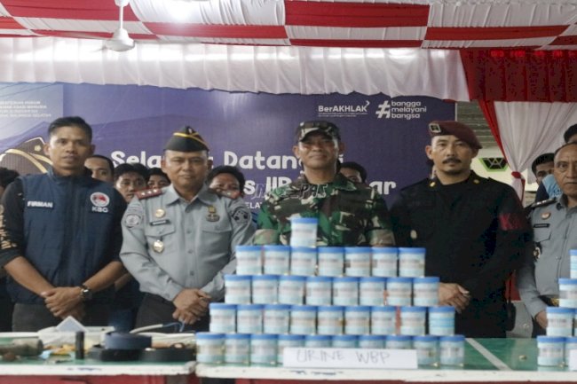 Komitmen Zero Narkoba, Lapas Takalar Tes Urine Petugas dan Warga Binaan 