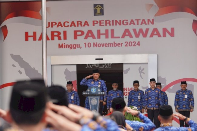 Kenang Jasa Para Pejuang Bangsa, Kemenimipas Ikuti Upacara Gabungan Peringatan Hari Pahlawan