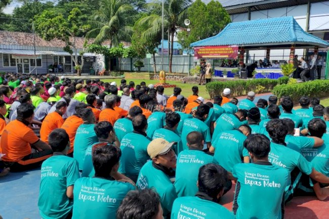 Lapas Metro Gandeng KPU Kota Metro Sosialisasikan Pilkada Serentak 2024