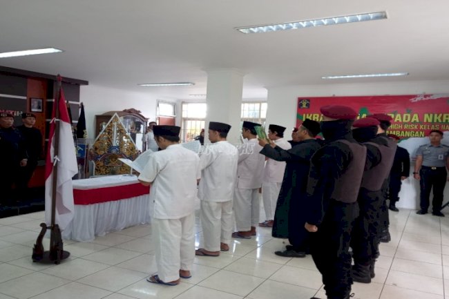 Empat Napiter Lapas Pasir Putih Ikrarkan Kesetiaan kepada NKRI 