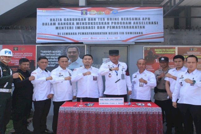 Perkuat Kamtib, Lapas Sumedang Kembali Gelar Razia Gabungan