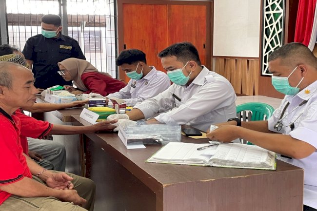 Rutan Pontianak Sambut HKN dengan Pemeriksaan Kesehatan Warga Binaan 