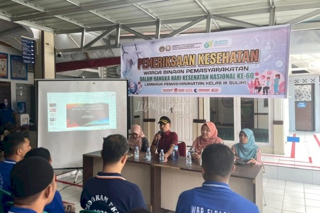 Peduli Kesehatan Warga Binaan, Lapas Suliki Adakan Pemeriksaan Kesehatan