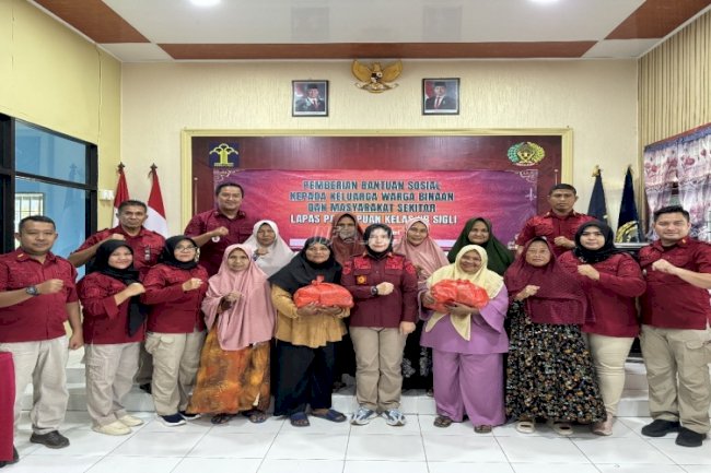 Lapas Perempuan Sigli Salurkan Bansos bagi Keluarga Warga Binaan dan Masyarakat Sekitar