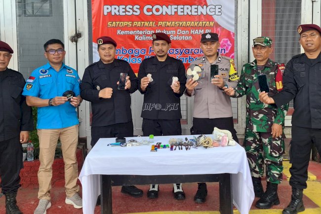 Lapas Banjarbaru Gelar Razia Bersama APH, Ini Temuan Petugas 