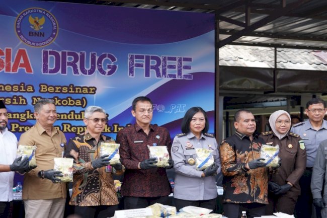 Ditjenpas Bersama BNN dan APH Musnahkan 20 Kg Sabu dari Dua Jaringan Narkotika 