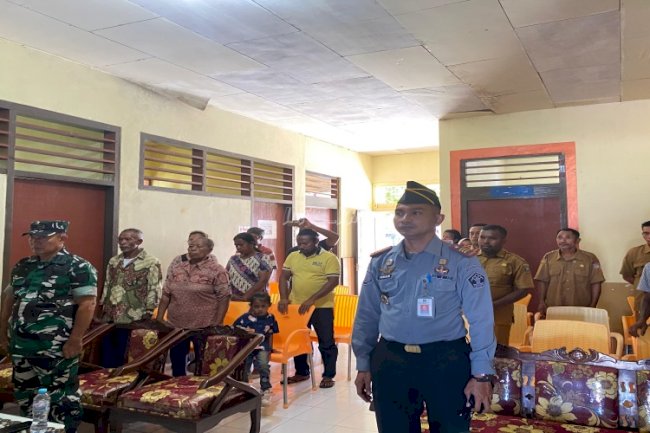 Kalapas Wahai Sampaikan Rencana 100 Hari Menteri Imipas terkait Bansos kepada Camat Seram Utara