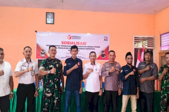 Lapas Wahai Hadiri Sosialisasi Pengawasan Pilkada Kecamatan Seram Utara