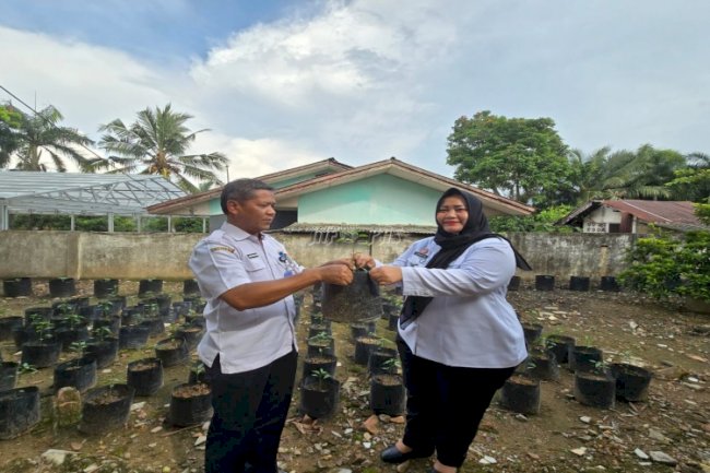 Lapas Perempuan Palembang Terima 500 Bibit Hortikultura dari Dinas Pertanian Tanaman Pangan dan Hortikultura Prov. Sumsel 