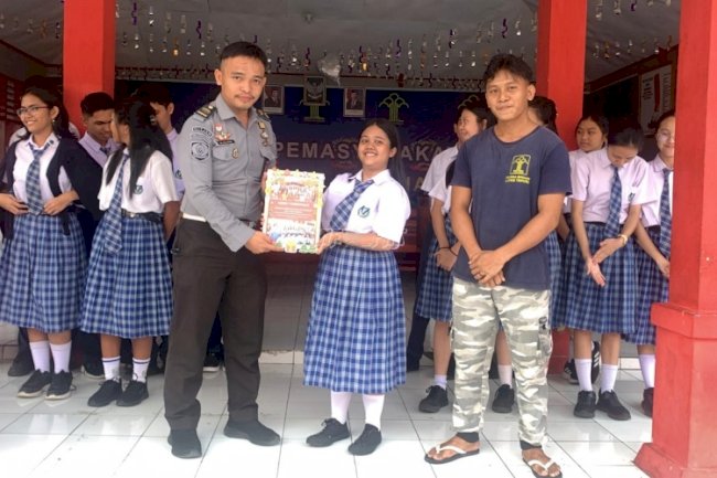 Warga Binaan Lapas Tahuna Sambut Sukacita Natal dengan Siswa SMP SLH Sangihe