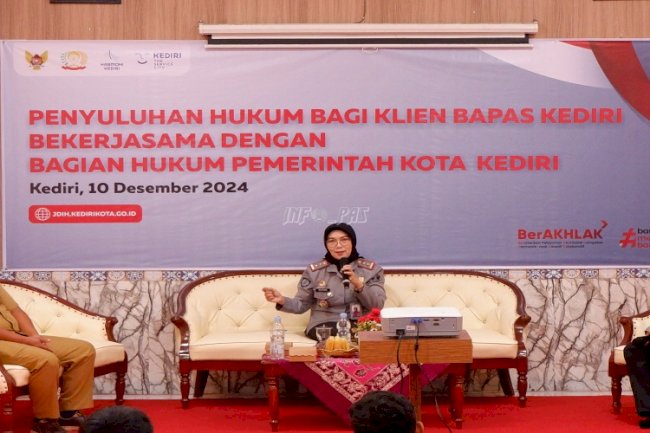 Bersama Pemkot Kediri, Bapas Kediri Gelar Penyuluhan Hukum bagi Klien