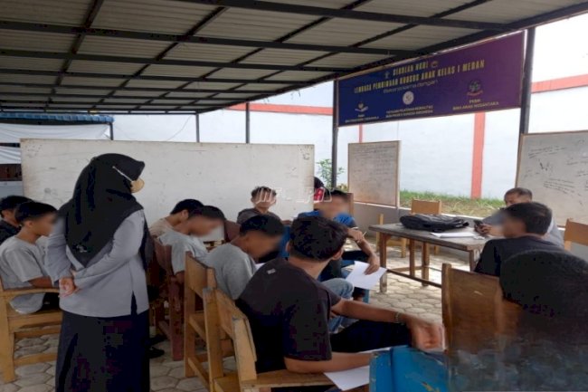 Antusiasme Anak Binaan LPKA Medan Sambut Hari Pertama UTS