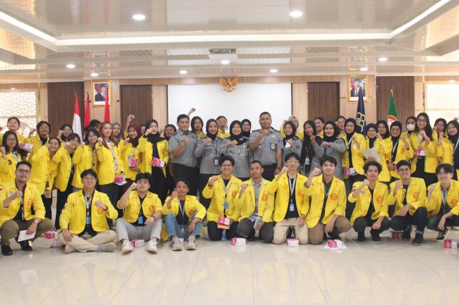 Pelajari Pembinaan Warga Binaan, Lapas Cipinang Kedatangan Mahasiswa Krimonologi UI