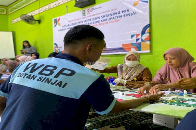 Rutan Sinjai Gandeng Dinkes Kab. Sinjai Gelar Sosialisasi dan Skrining HIV/AIDS