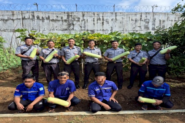Lapas Banjarbaru Panen 60 Kilogram Labu Lonceng