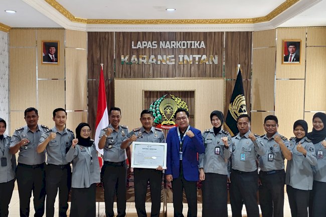 Klinik Pratama Lapas Narkotika Karang Intan Raih Akreditasi Paripurna