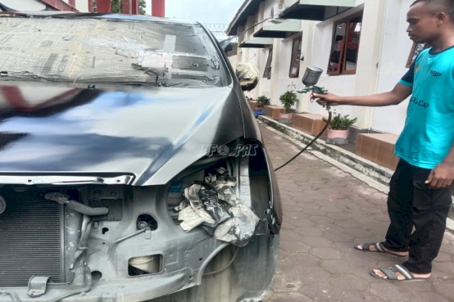 Lapas Cilacap Kembangkan Keterampilan Warga Binaan dengan Pelatihan Cat Body Repair Mobil 
