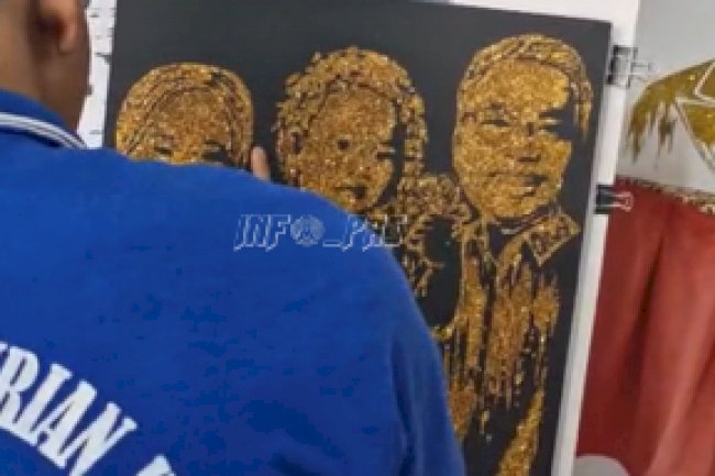 Lukisan Karya Warga Binaan Lapas Suliki Dibeli oleh Wamen Komdigi