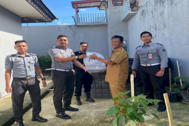 Rutan Tanjung Redeb Terima Bibit Lele dari Dinas Perikanan Berau