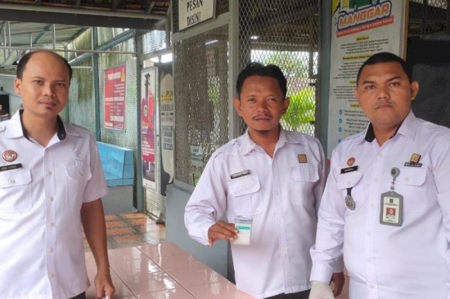 Mendadak Tes Urine, Petugas dan Warga Binaan Lapas Tanjungpandan Negatif Narkoba