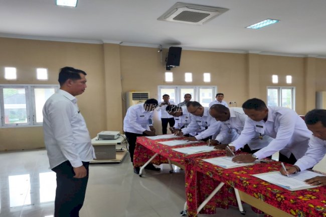Lapas Manokwari Dukung Pencanangan Pakta Integritas Kanwil Ditjenpas Papua Barat