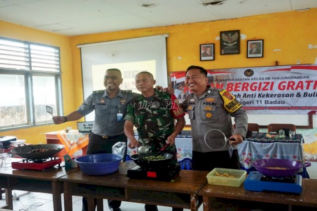 Lapas Tanjungpandan Sajikan 60 Porsi MBG bagi Siswa SD 11 Badau 