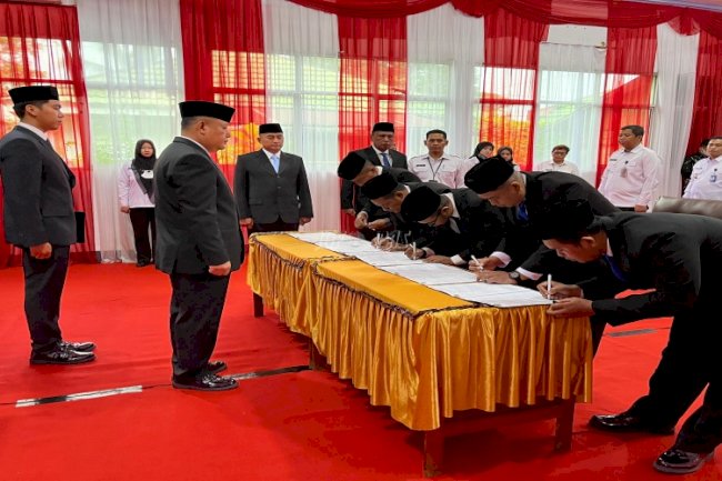 Kakanwil Ditjenpas Kalsel Lantik Pejabat Manajerial dan Nonmanajerial