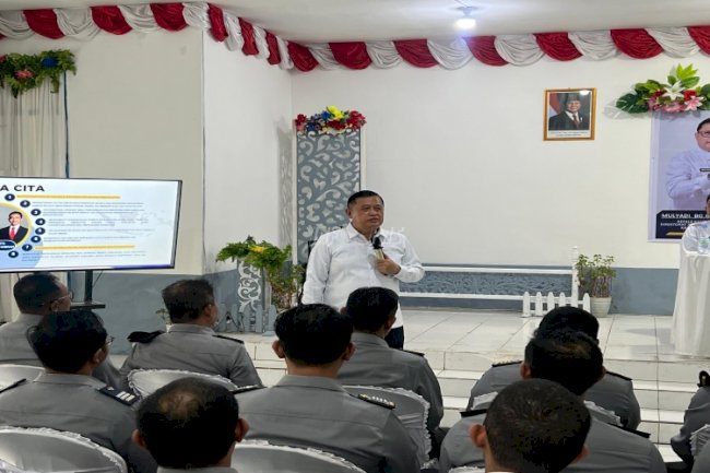 Kakanwil Ditjenpas Kalsel Sambangi Lapas Kotabaru, Beri Penguatan dan Tinjau Program Kemandirian 