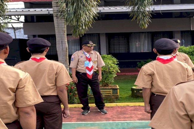 Kegiatan Pramuka di Rutan Pelaihari Bentuk Karakter Warga Binaan